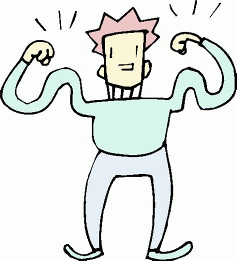 Buff Person Cliparts Celebrating Strength And Fitness In Art And Design