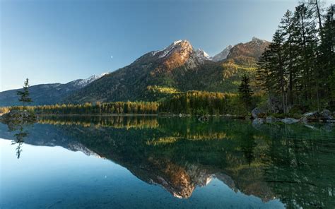 X Nature Landscape Mountain Reflection Trees Lake Wallpaper Coolwallpapers Me