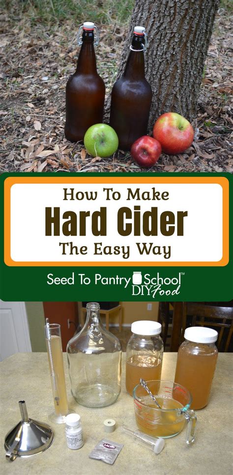 How To Make Hard Cider The Easy Way With Images Making Hard Cider Hard Cider