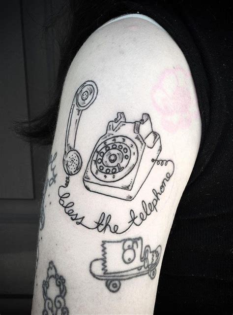 30 Pretty Telephone Tattoos To Inspire You In 2022 Tattoos Tattoo