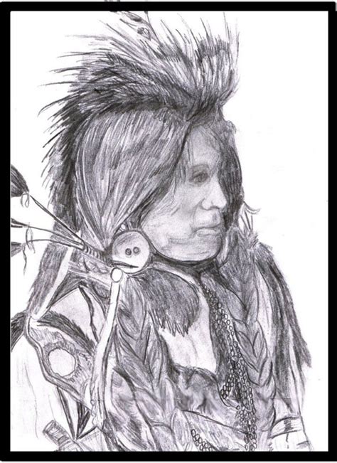 Native American Warrior Portrait 2 By Creativenative54 On