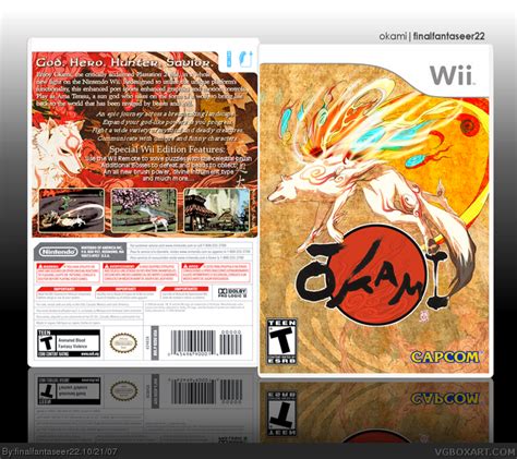 Okami Wii Box Art Cover By Finalfantaseer22