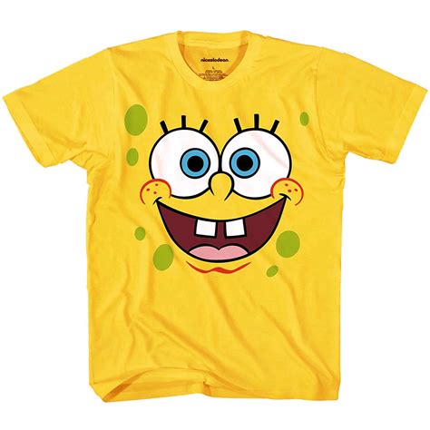Find and save spongebob shirt memes | from instagram, facebook, tumblr, twitter & more. Bioworld - SpongeBob Squarepants Face Youth Kids T-Shirt ...