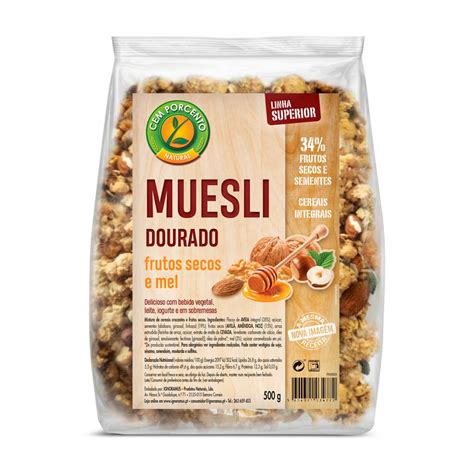 Mercadão Pingo Doce Mistura de Frutos Secos Muesli Dourado Cem Porcento