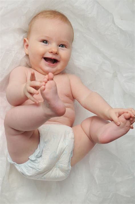 Cute Happy 7 Month Baby Girl Stock Image Image Of Health Lovely