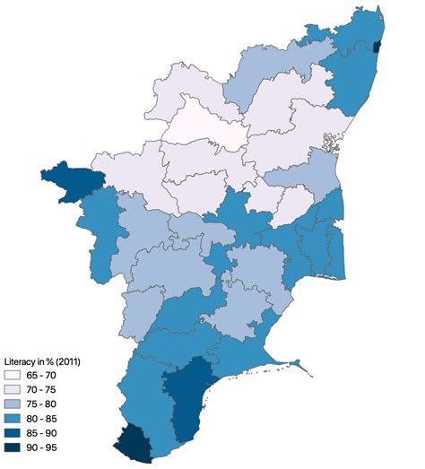 9 trekkers dead tamil nadu forest fire map in news. File:Tamil Nadu Literacy Map 2011.png - Wikimedia Commons