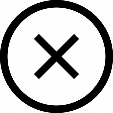 Circle Delete X Icon