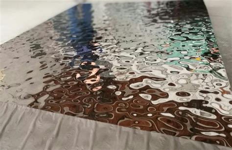 Water Finish Stainless Steel Sheet Water Ripple 002 Pattern Stainlesssteel Architecturalmetal