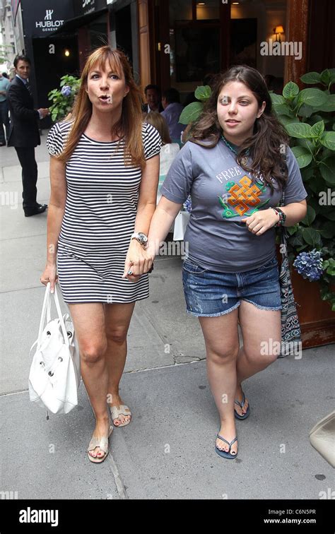 Jill Zarin And Her Daughter Allyson Zarin Leave Nellos Restaurant New York City Usa 010710