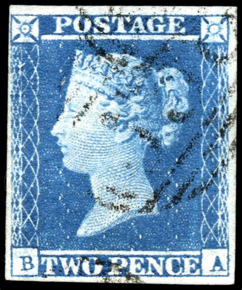 Buy Great Britain 4 Queen Victoria Two Penny Blue 1841 2p