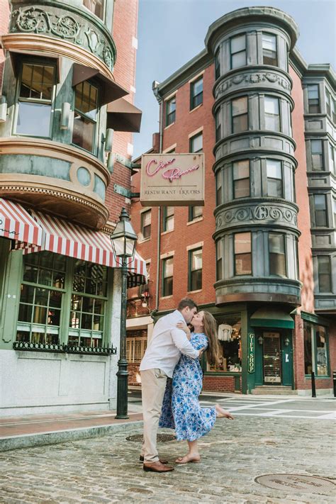 A Stylish Sunrise Engagement In The North End In Boston Ma