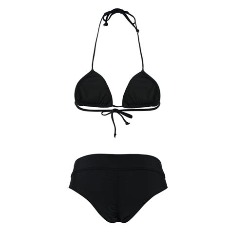 Sexy Black Triangular Bikini Set Bk