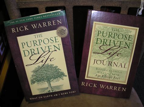 The Purpose Driven Life Hardcover Book And Journal 2 Piece Set By Rick