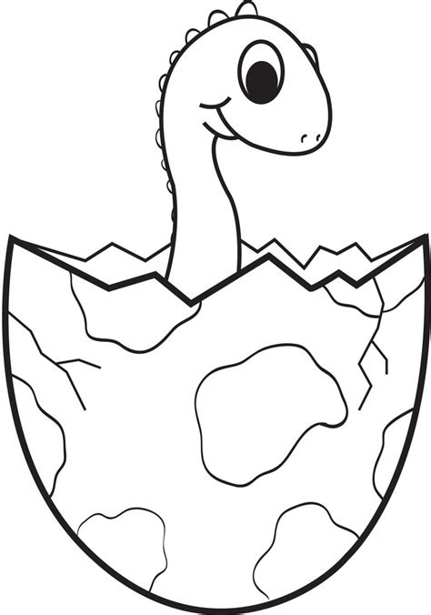 He will listen to you amazed about these extinct. Printable Cartoon Baby Dinosaur Coloring Page for Kids ...