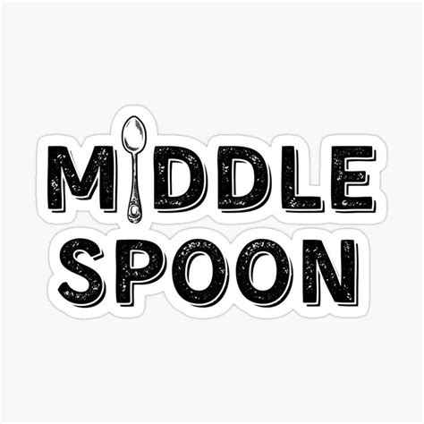 Im The Middle Spoon Throuple Polyamory Sticker By Throuplescorner Redbubble Polyamory