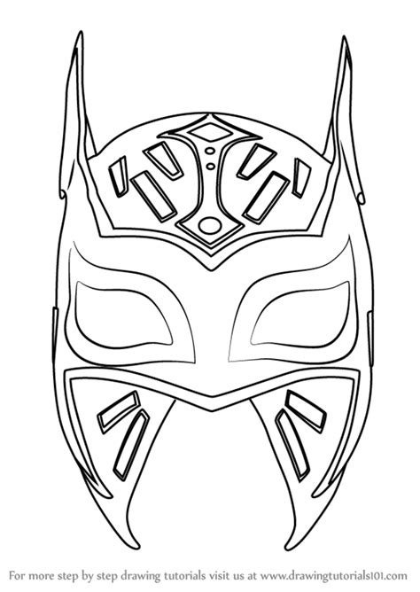 Rey Mysterio Mask Coloring Page