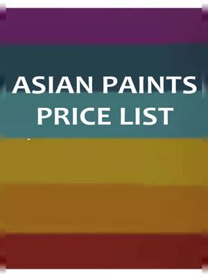 Asain Paints Price List PDF InstaPDF Asian Paints Price List PDF Download