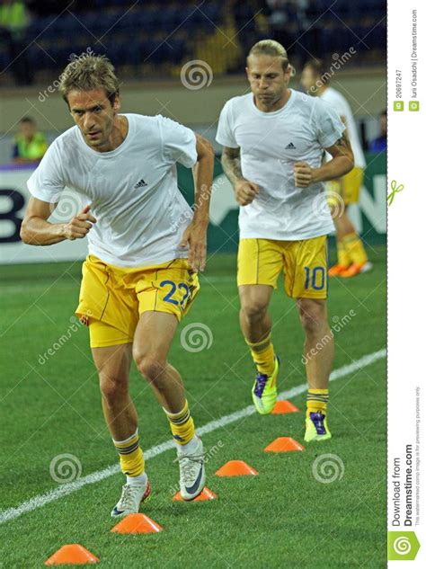 Ukraine Sweden Teams Football Match Editorial Photography Image Of Play Field 20697247