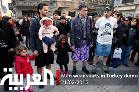 Turkish Men Wear Skirts In Protest Against Domestic Violence Al Arabiya English