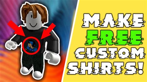 How To Create Custom T Shirts In Roblox For Free Roblox