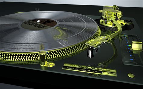 Realistic Turntable Technics Sl1200gld By Humangraphics 3docean