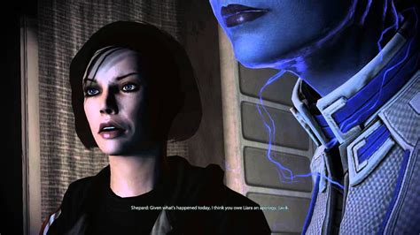 Mass Effect 3 Liara And Femshep Romance 12 Liara Confronts Javik After