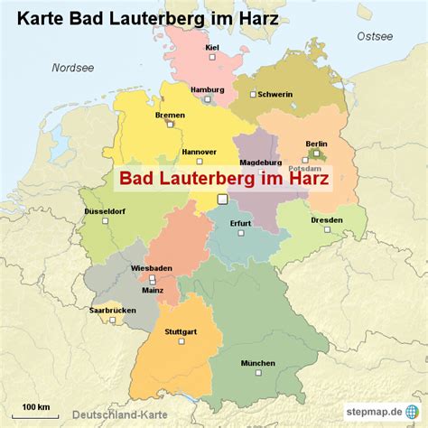 Über den brocken und den naturpark harz. StepMap - Karte Bad Lauterberg im Harz - Landkarte für ...