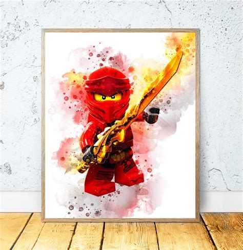 In all formats (druk cyr woff2, druk cyr woff, druk cyr ttf, druk cyr eot). KAI LEGO NINJAGO Aquarell Druck, Kai Lego Ninjago Druck ...