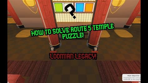Roblox Loomian Legacy How To Solve Temple Puzzle Youtube