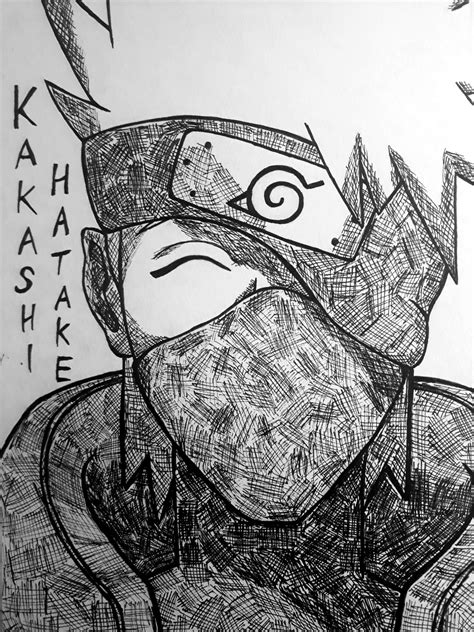 Naruto Shippuden Kakashi Hatake Fan Art Anime Amino