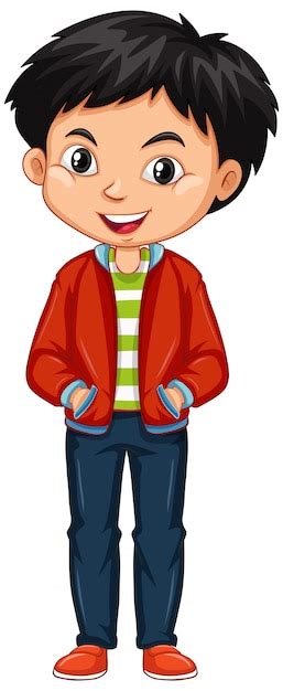 Free Vector Boy In Red Jacket