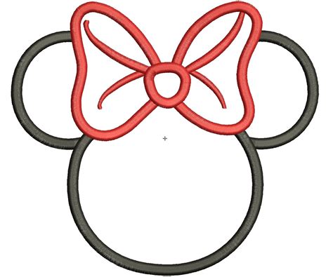 Minnie Mouse Bow Outline
