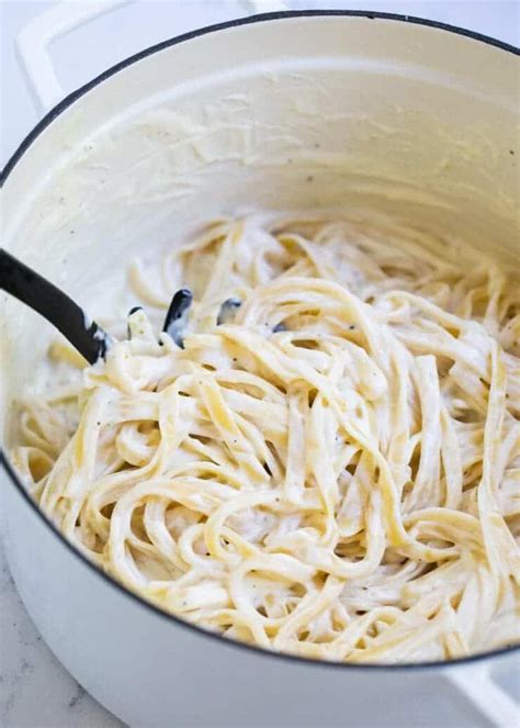 Indulge In Delicious Fettuccine Pasta With Light Cream Sauce