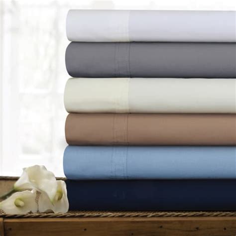 Shop Egyptian Cotton Percale 300 Thread Count Deep Pocket Full Size