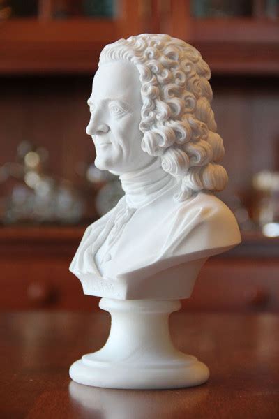 Voltaire Bust Author And Philosopher Marble Portrait