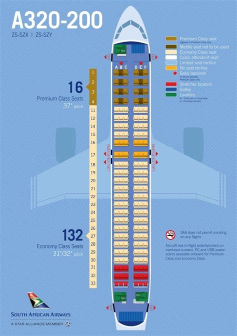 Airbus A320 Seating Map