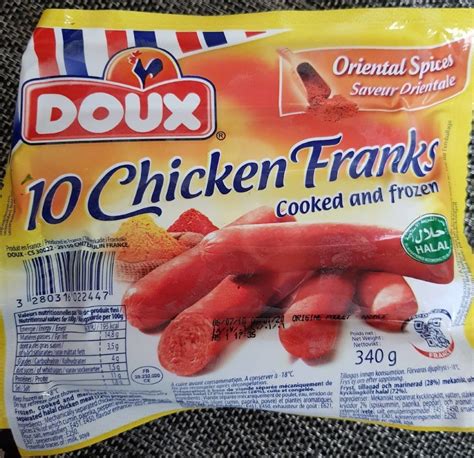 10 Chicken Franks Doux 340 G
