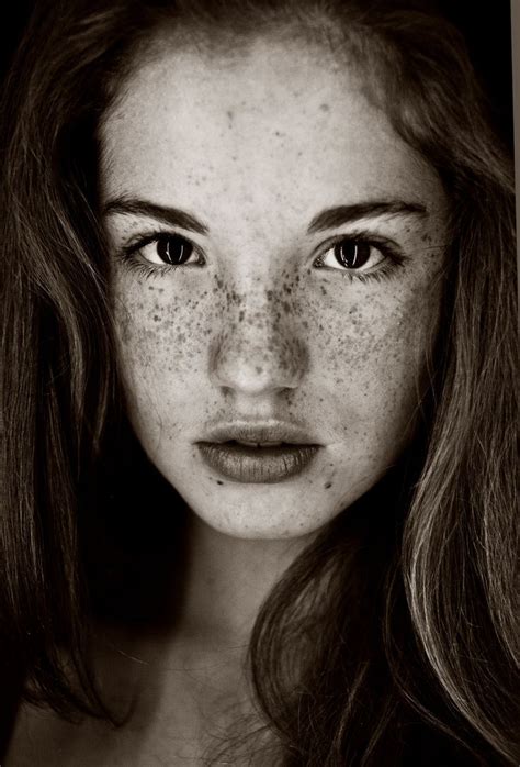 Freckled Nose Photography Freckles Girl Beautiful Freckles Portrait
