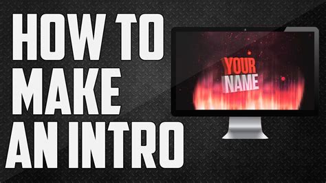 How To Make An Intro For Youtube Videos Make 2d And 3d Intros Youtube