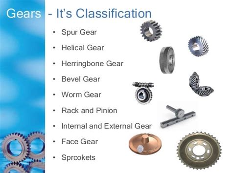 Types Of Gears And Their Uses Pdf