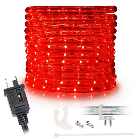 10 Red Led Rope Light Home Outdoor Christmas Lighting Wyz Works