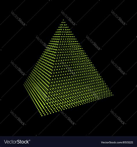 Pyramid Regular Tetrahedron Platonic Solid Vector Image