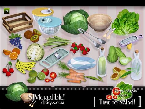 The Sims Resource Funny Kitchen Series Time To Salad