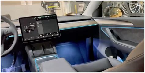 2018 2021 Tesla Model 3 And Model Y Full Ambient Lighting Kit The Ev Shop