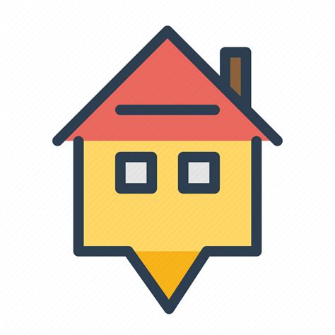 House Location Map Pin Icon Download On Iconfinder