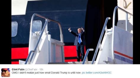 Internet Memes Mock Donald Trump By Making Him Look Small Literally Bbc News