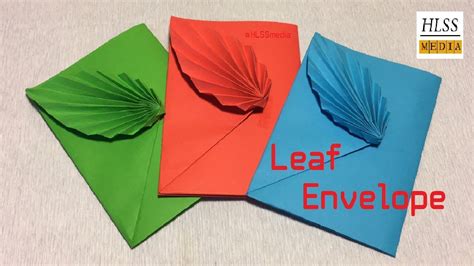 How To Make Leaf Envelope With Paper Diy Origami Envelope Folding