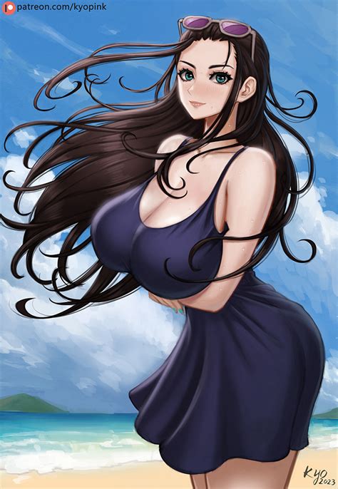 Kyopink Nico Robin One Piece Girl Beach Breasts Dated Large Breasts Long Hair
