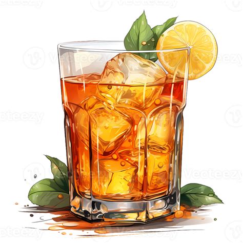 Whiskey Sour Cocktail Clipart Illustration Ai Generative 27237514 Png
