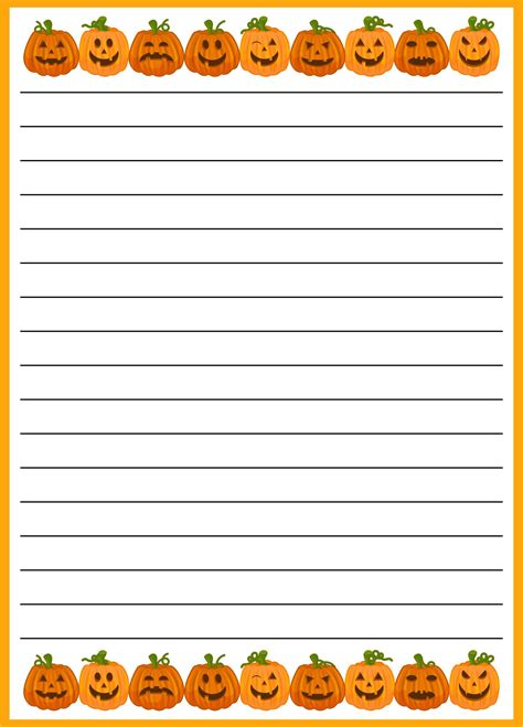 15 Best Halloween Writing Paper Template Printable Pdf For Free At